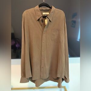 Tommy Bahama Men's Tan Button Down Shirt